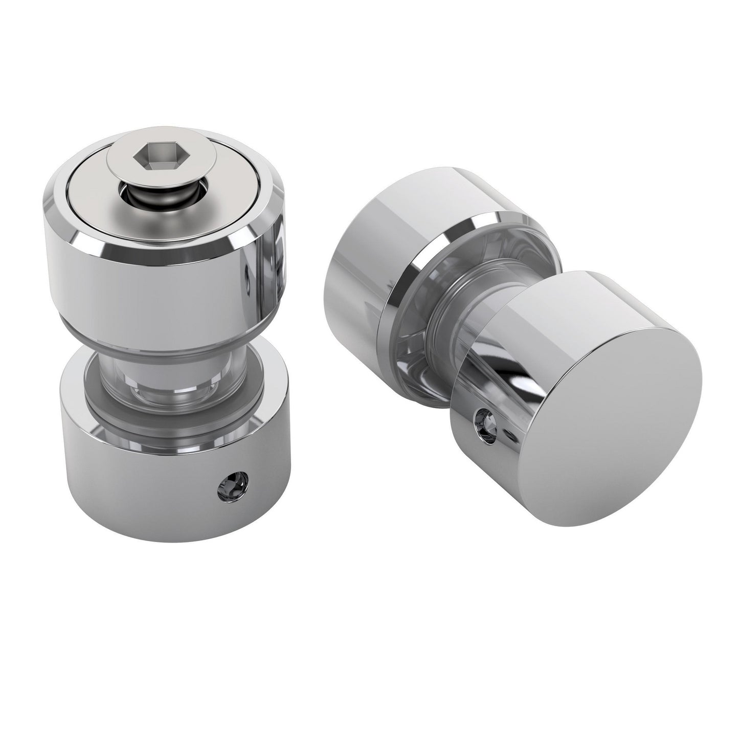 Shower door replacement fixed panel bracket assembly