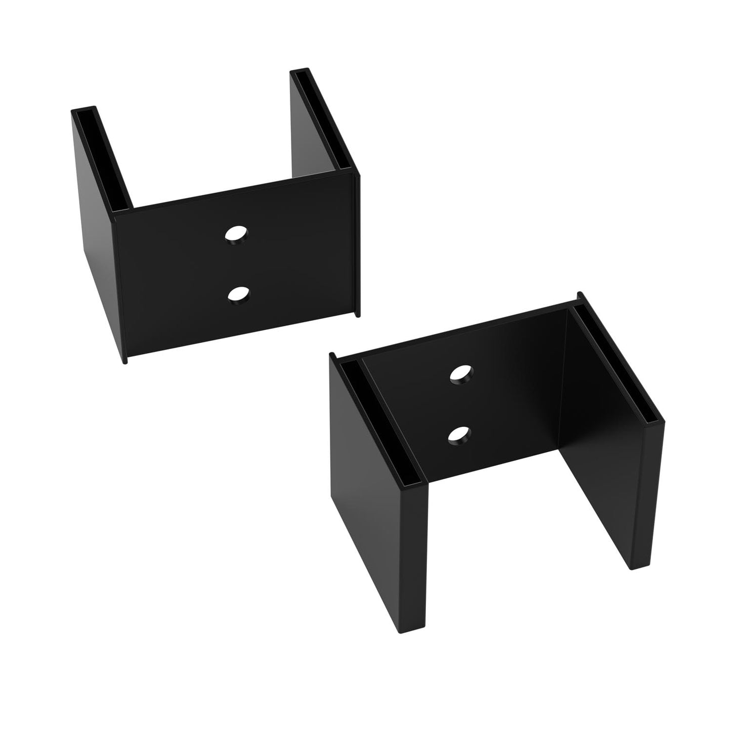 wall brackets in matte black