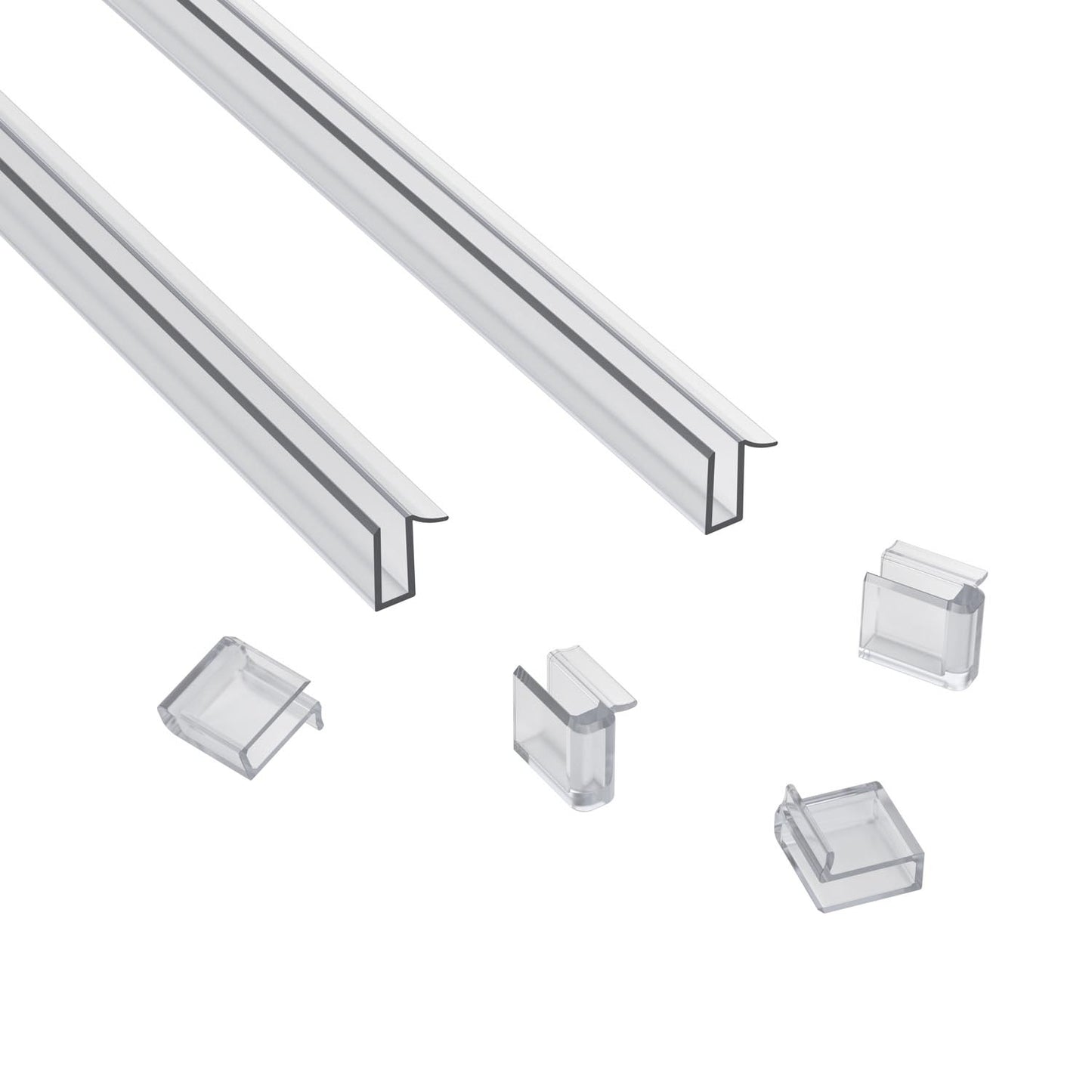 Glazing channel parts