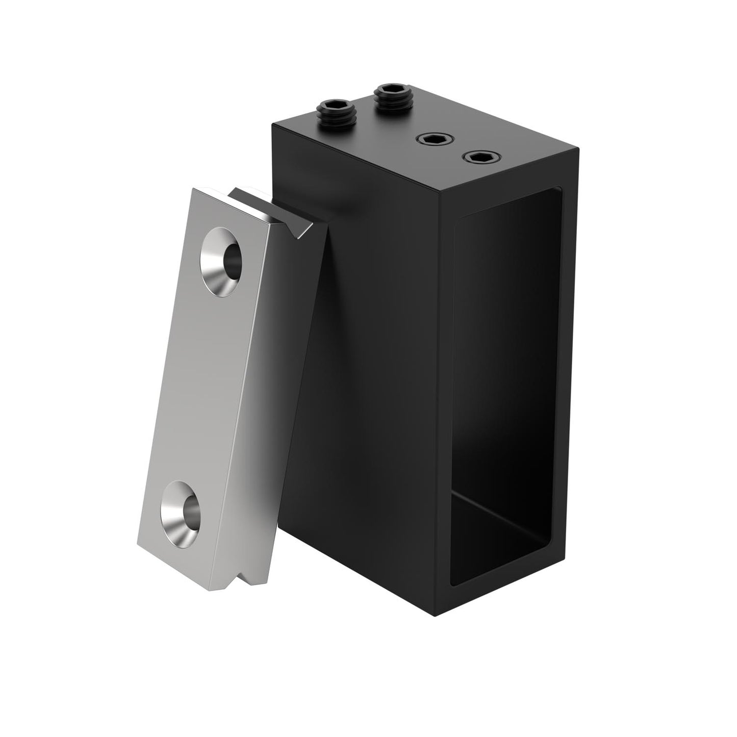 black shower door collar