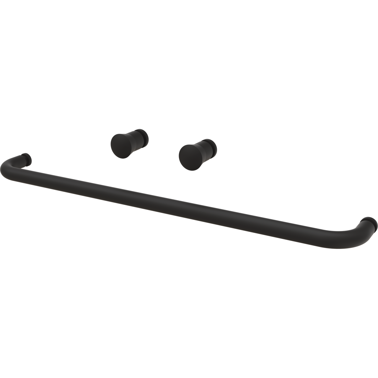 60" Bathtub / Clear / Matte Black