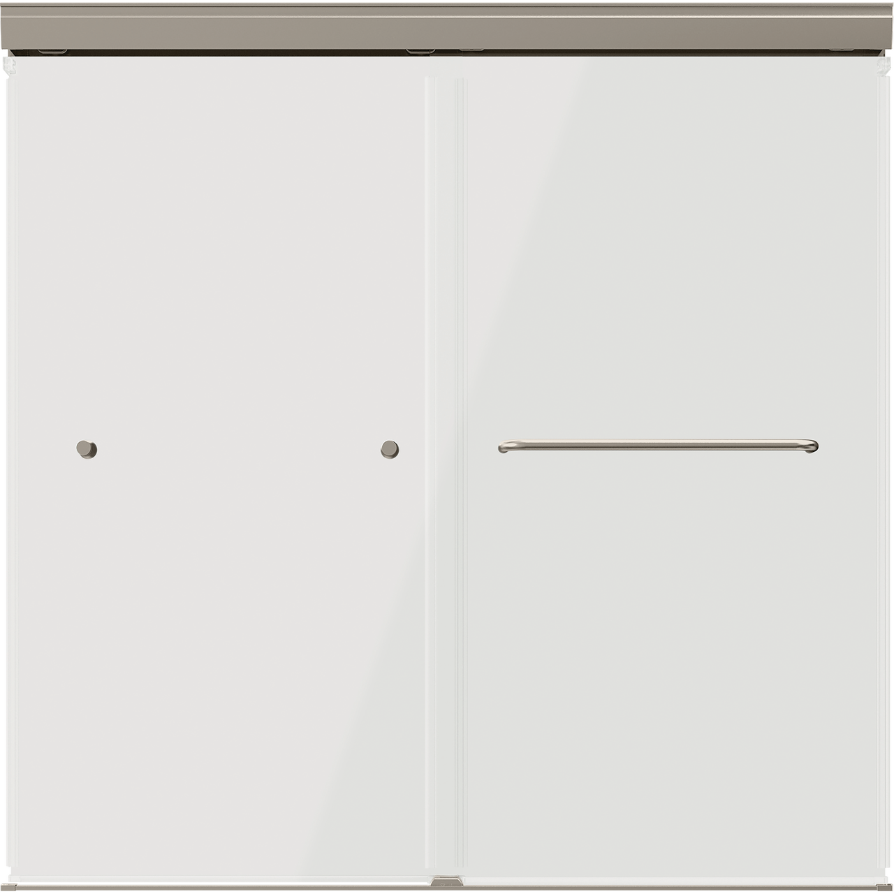 60" Bathtub / Clear / Brushed Nickel (Shower Door)