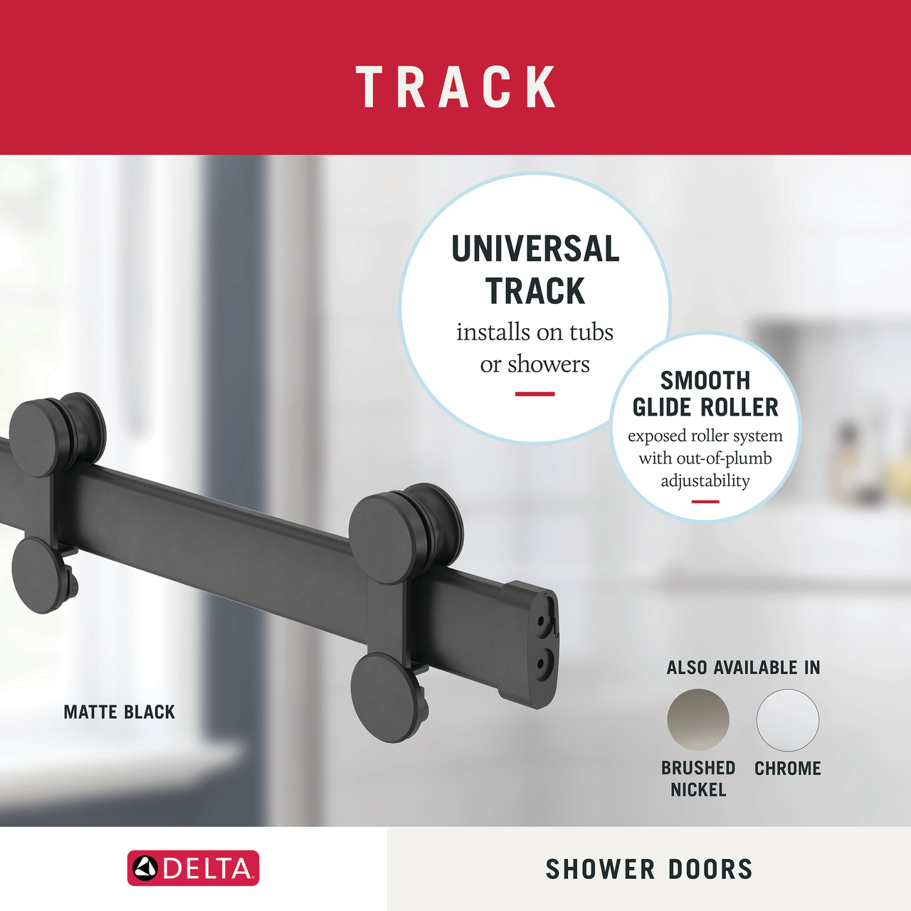 60" Shower / Clear / Matte Black