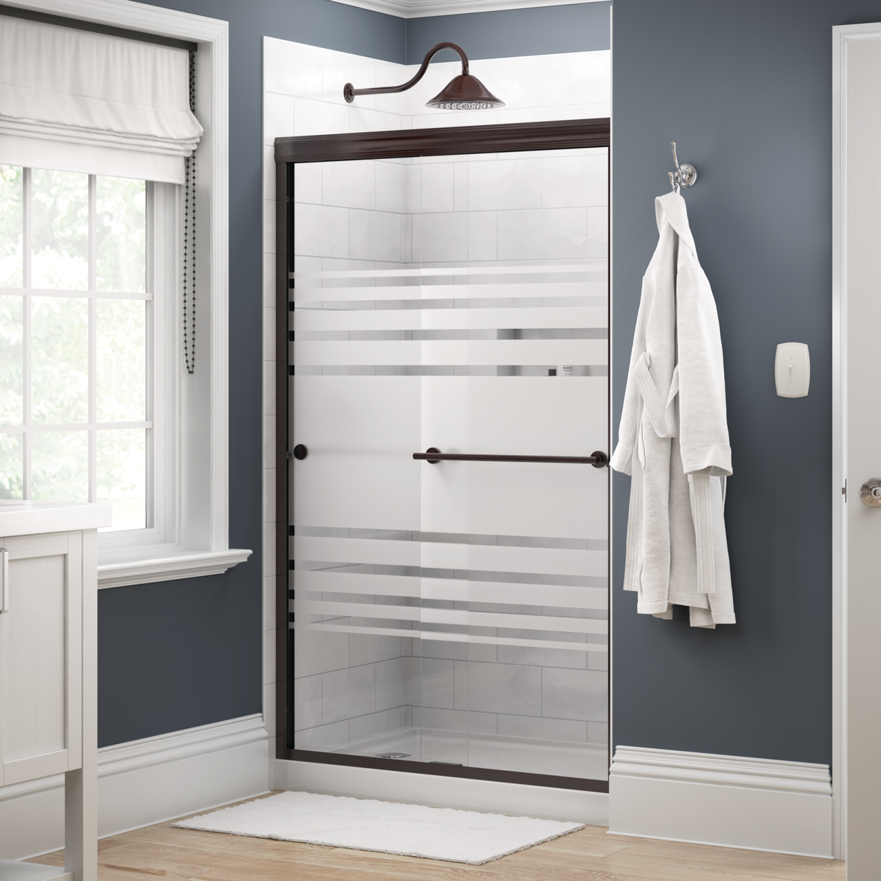 48" Shower / Transition / Bronze