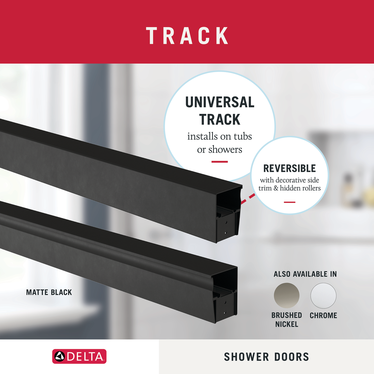 60" Shower / Clear / Matte Black