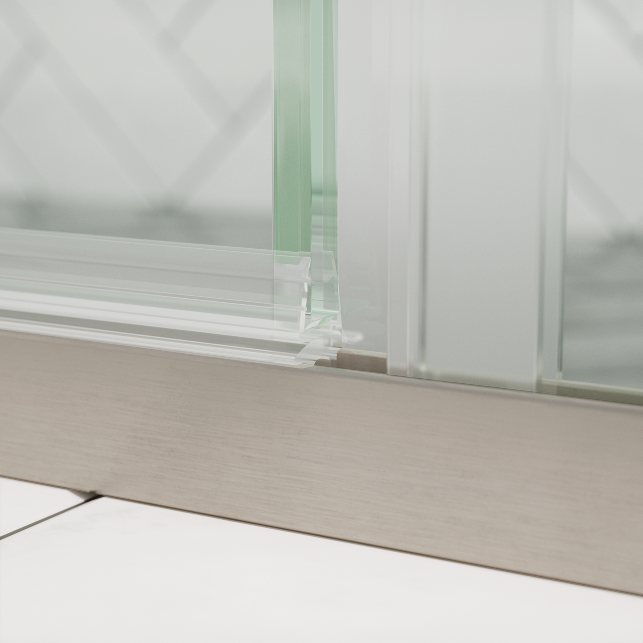 60" Shower / N/A / Brushed Nickel (Shower Door)