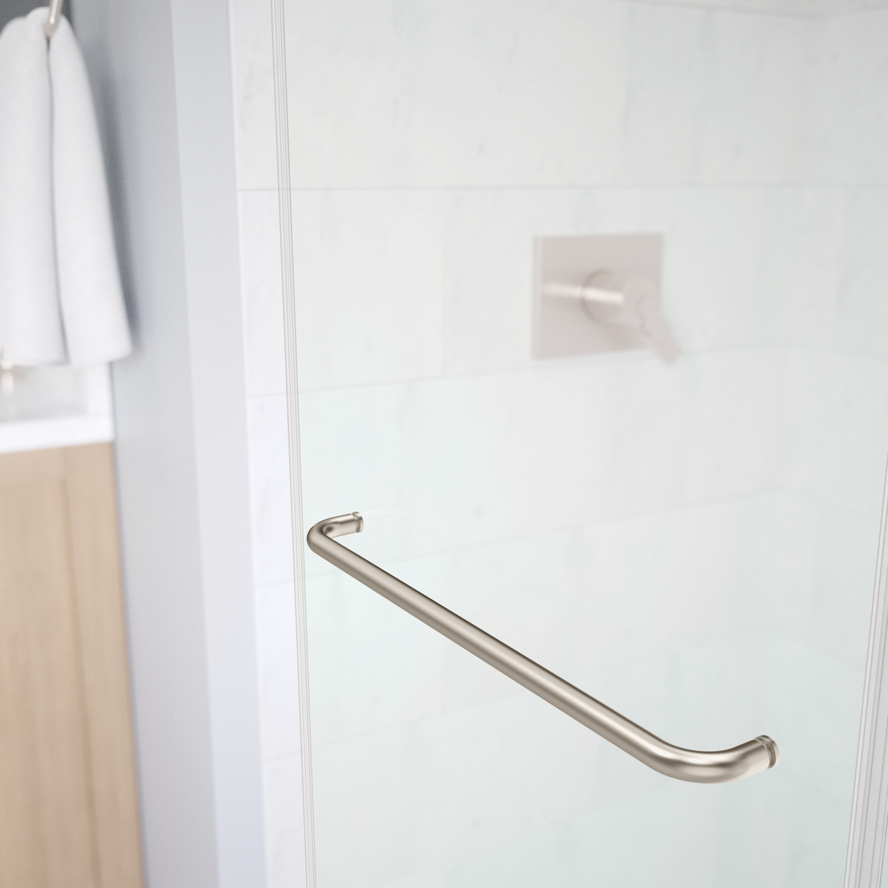 48" Shower / Clear / Brushed Nickel (Shower Door)