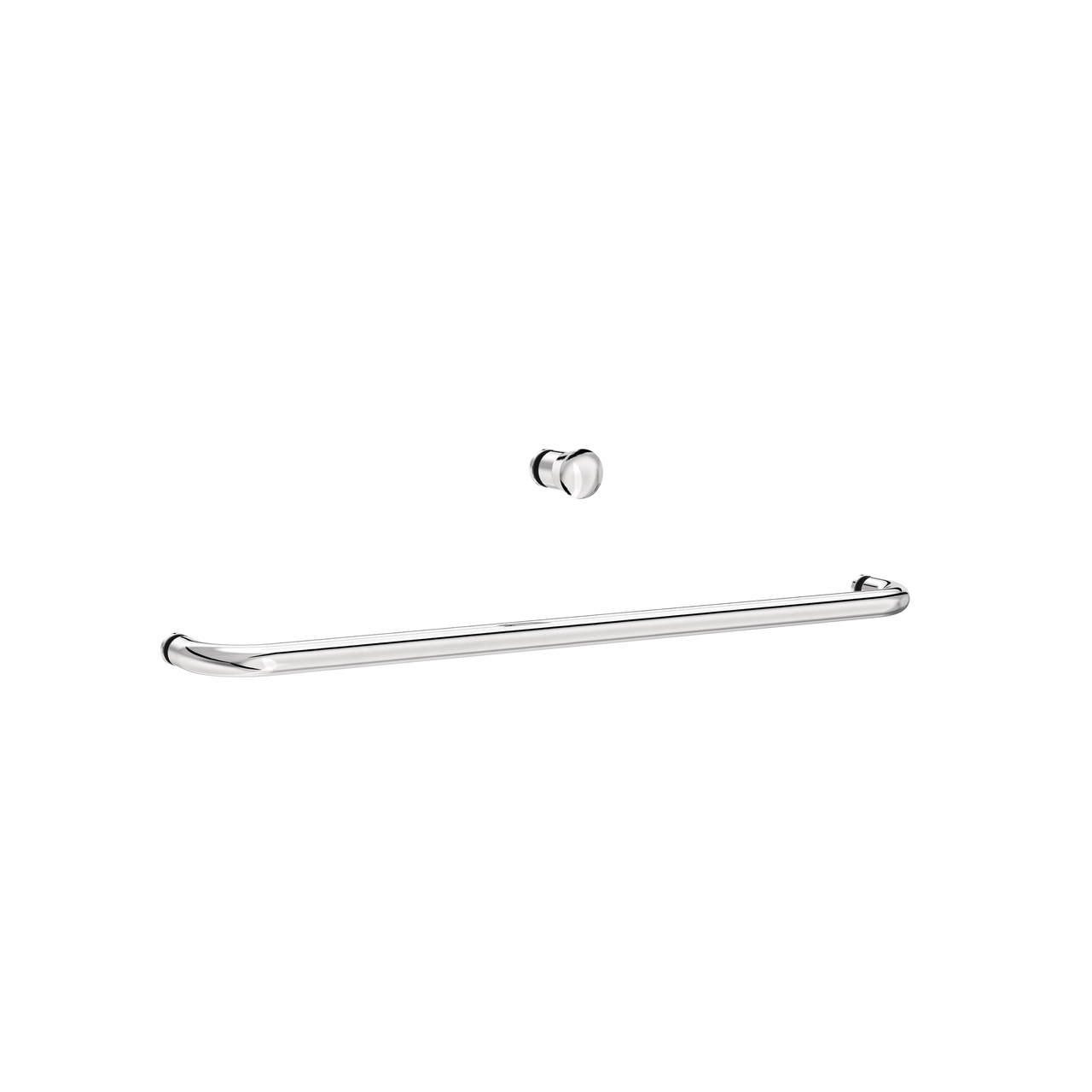 60" Shower / Clear / Chrome