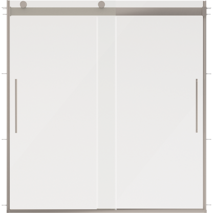 60" Bathtub / Clear / Shower Door Brushed Nickel