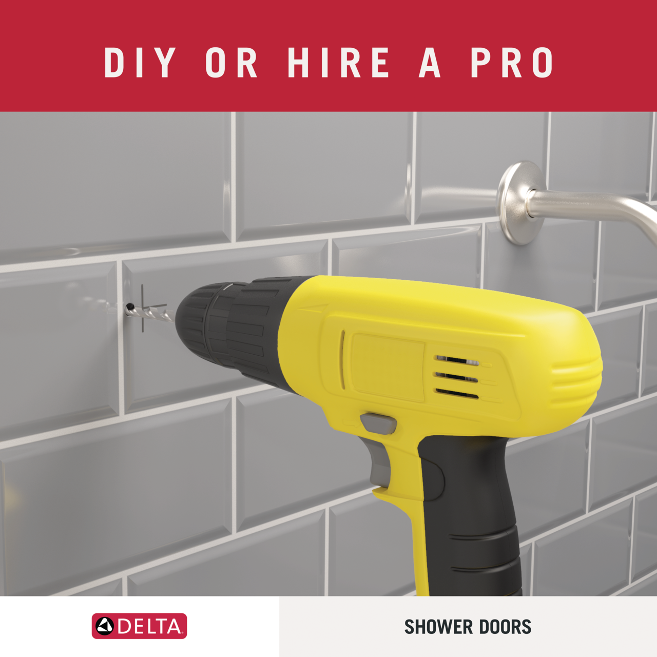 34" Shower / Ingot / Matte Black