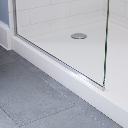 34" Shower / Clear / Chrome