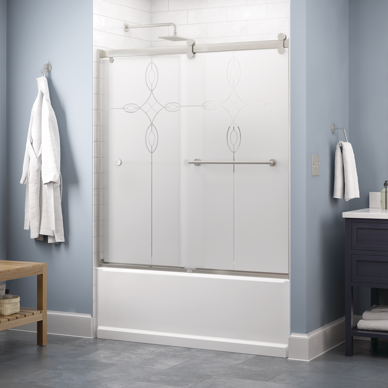 60" Bathtub / Tranquility / Nickel