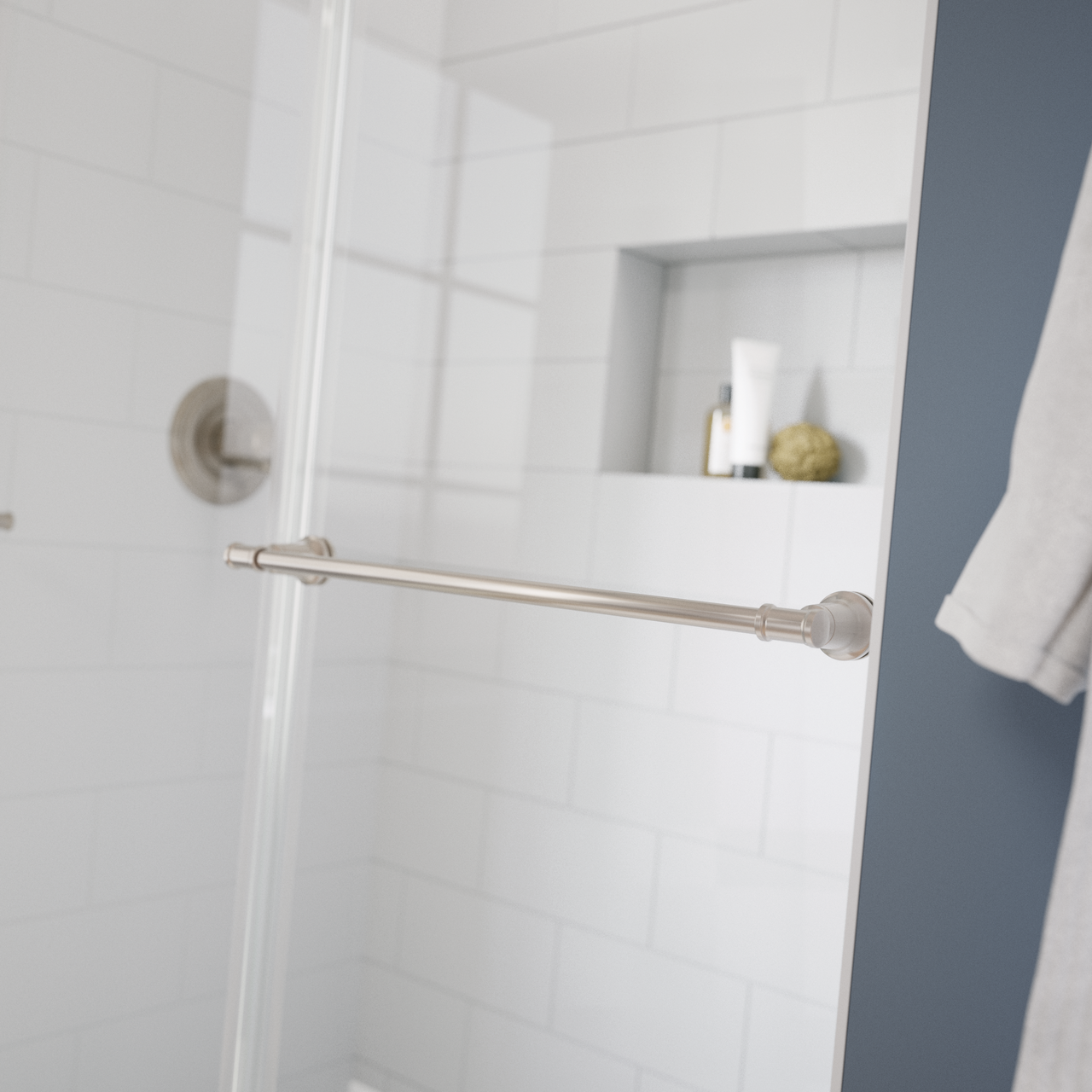 60" Shower/Tub / N/A / Brushed Nickel (Shower Door)