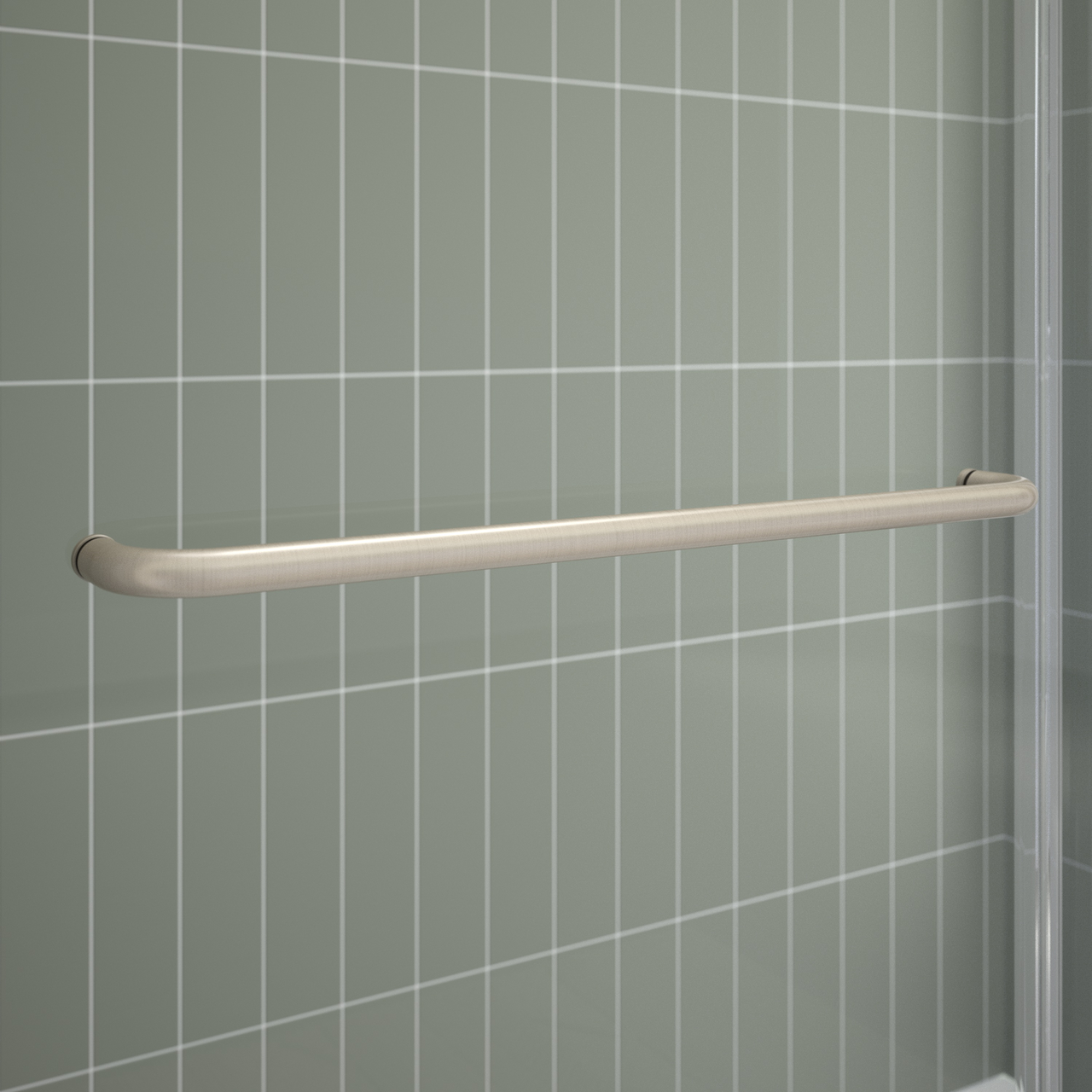 60" Shower / Clear / Brushed Nickel (Shower Door)