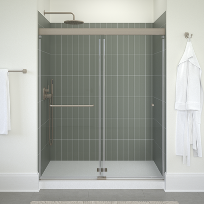 60" Shower / Clear / Brushed Nickel (Shower Door)