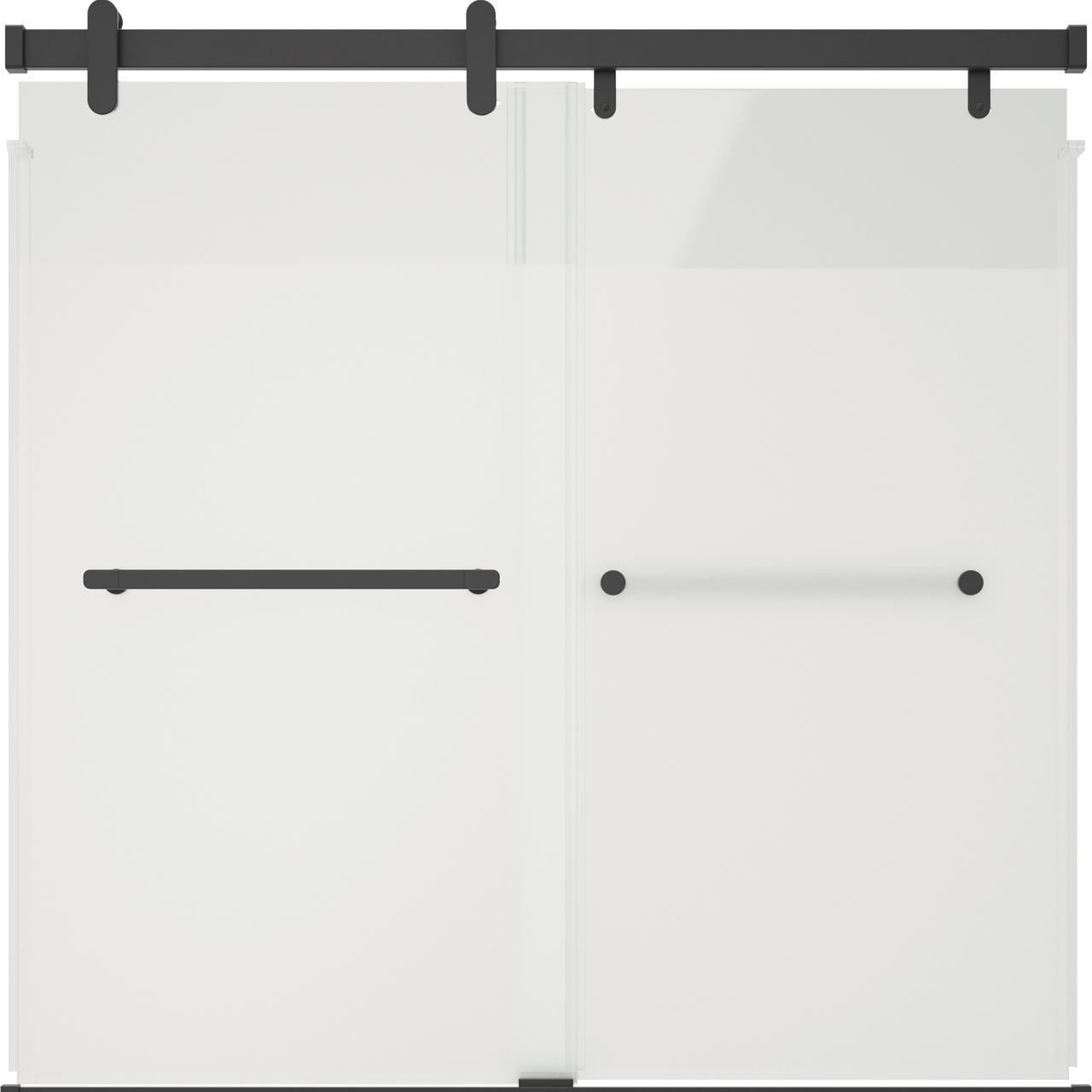 60" Bathtub / Privacy / Matte Black