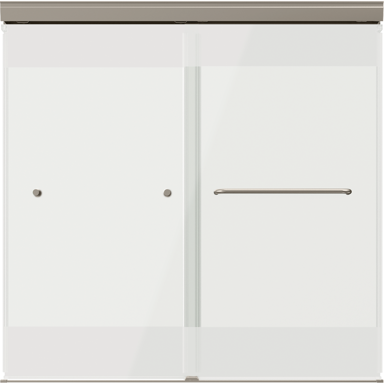 60" Bathtub / Privacy / Brushed Nickel (Shower Door)