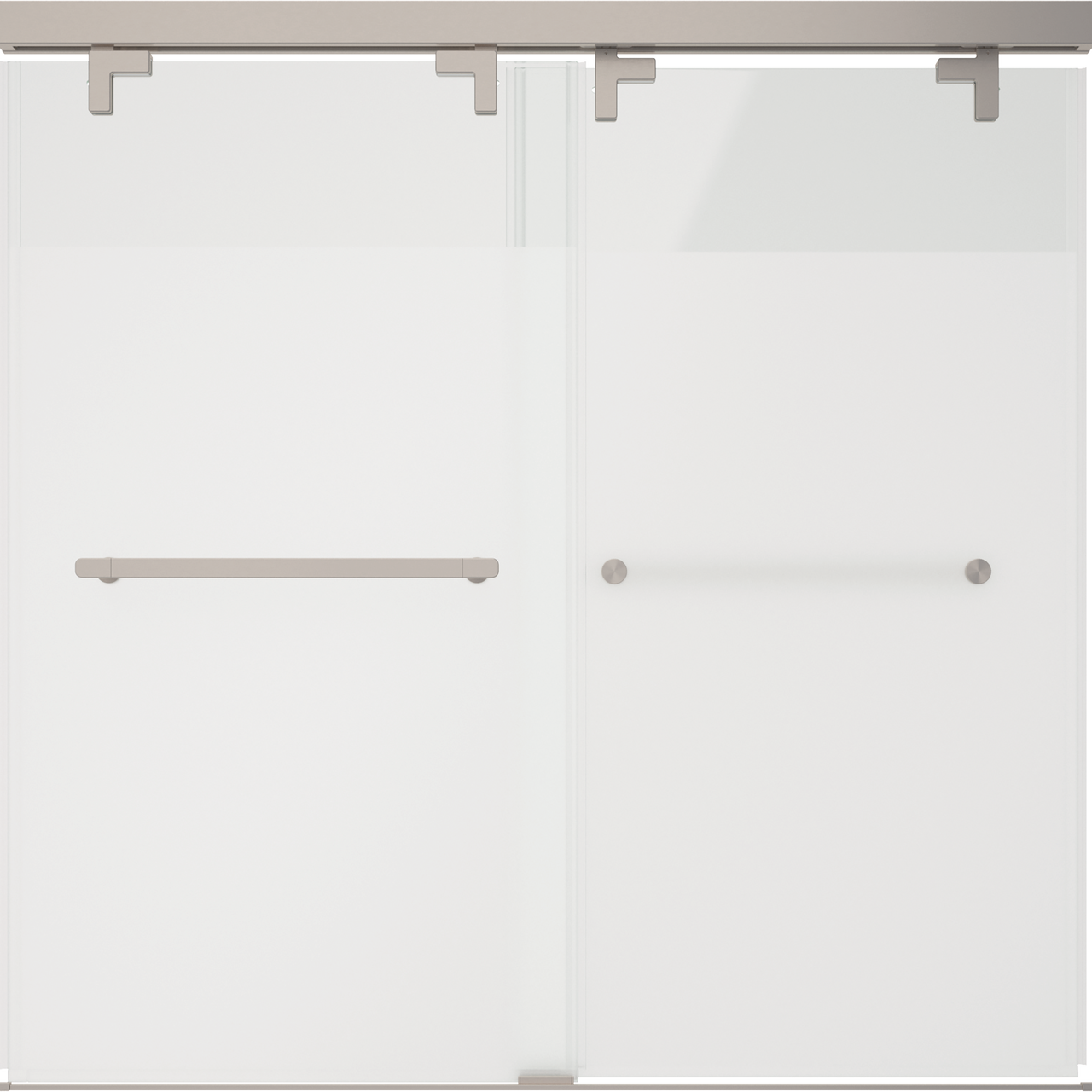 60" Bathtub / Privacy / Brushed Nickel (Shower Door)