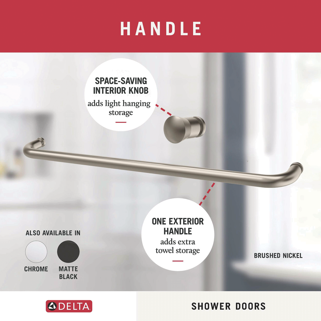 60" Shower / Clear / Brushed Nickel (Shower Door)