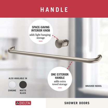 60" Shower / Clear / Brushed Nickel (Shower Door)