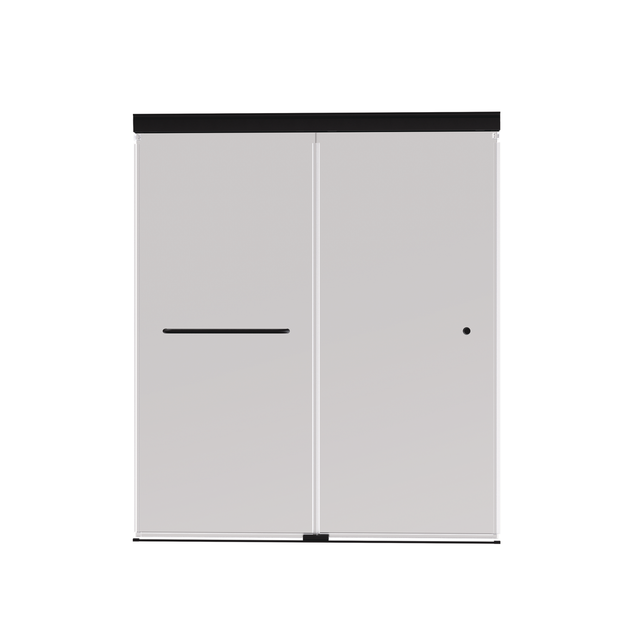 60" Shower / Clear / Matte Black