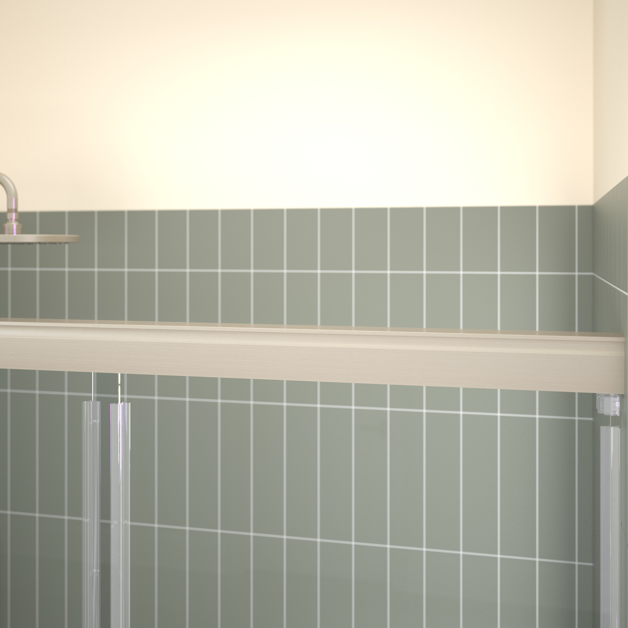 60" Shower / Clear / Brushed Nickel (Shower Door)