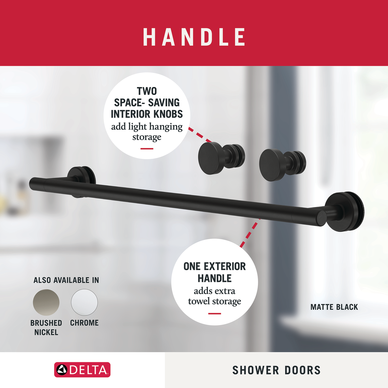 60" Bathtub / Clear / Matte Black