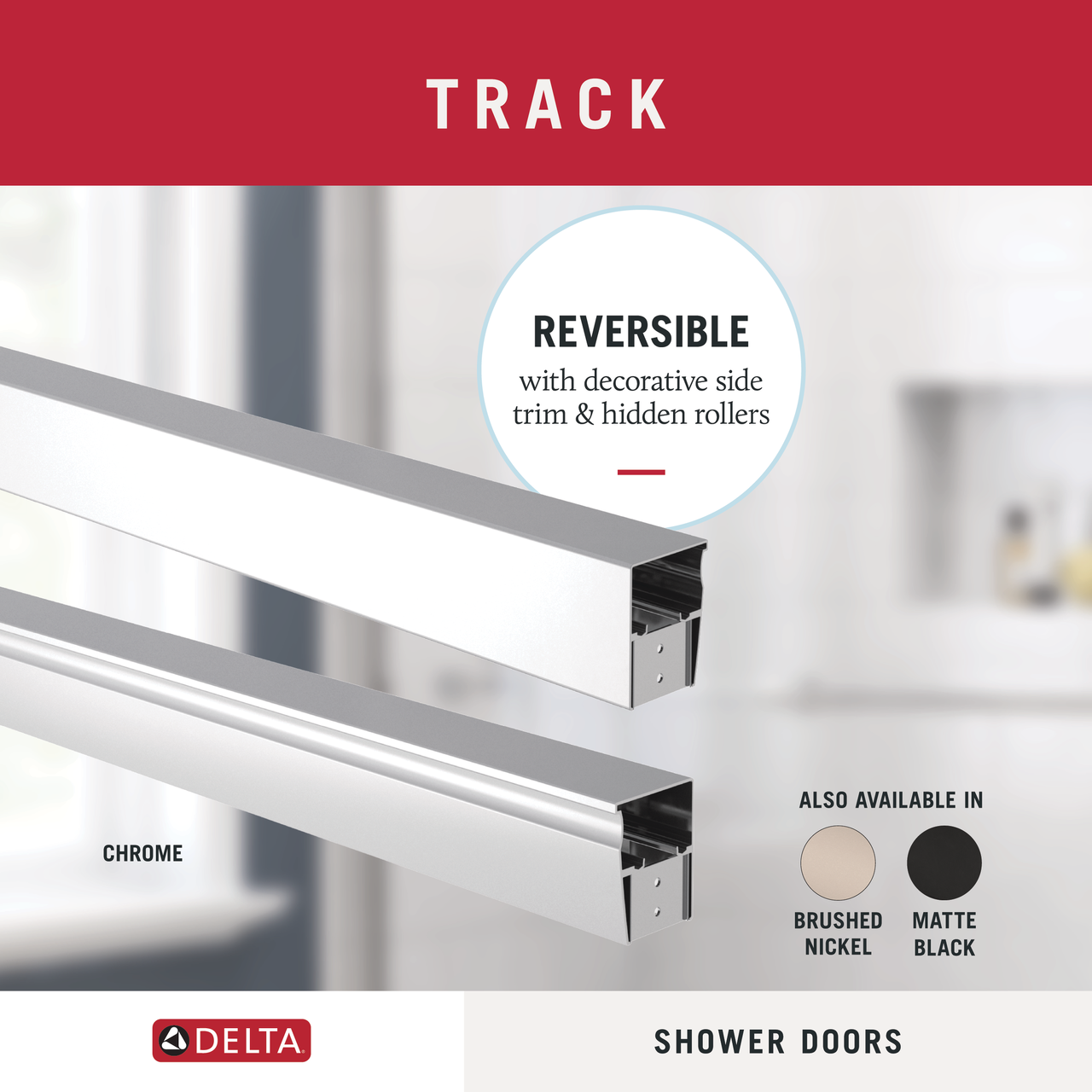 60" Shower / Clear / Chrome