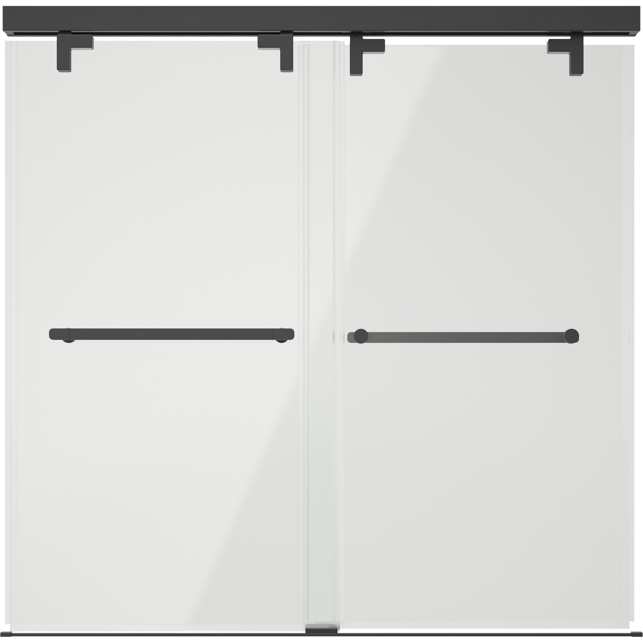 60" Bathtub / Clear / Matte Black