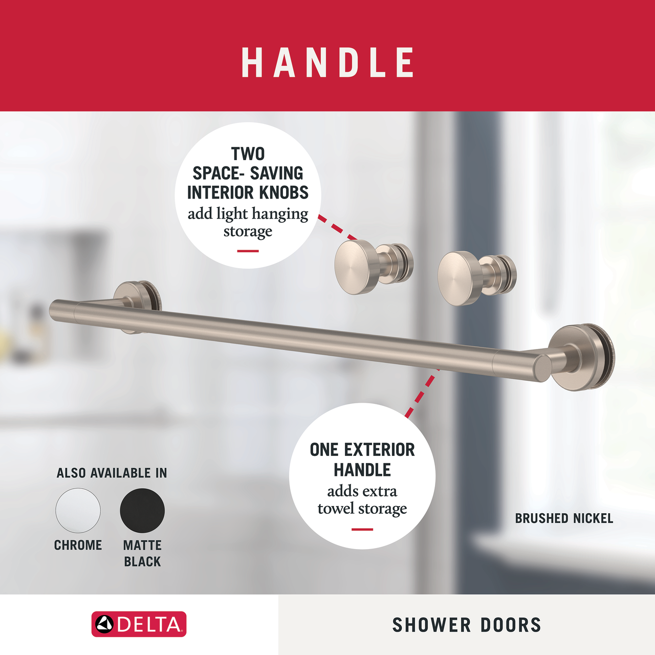 60" Shower / Clear / Brushed Nickel (Shower Door)