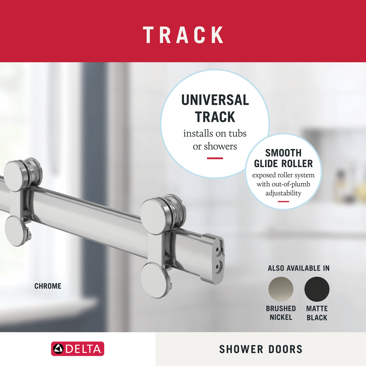 60" Bathtub / Clear / Chrome