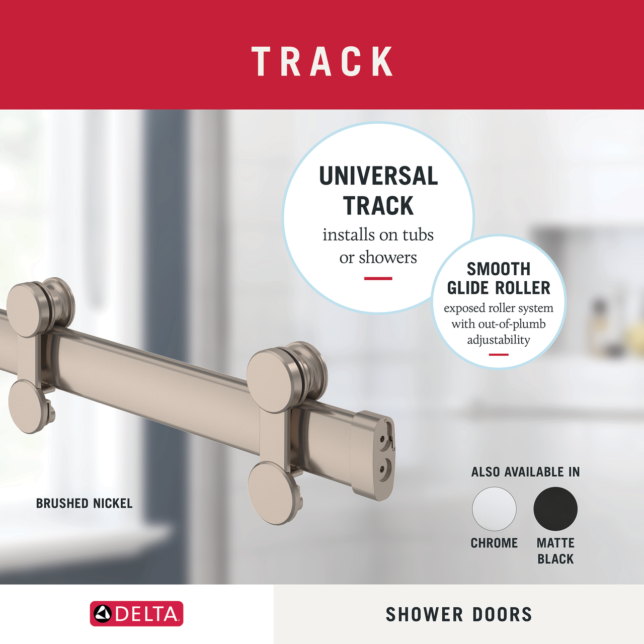 60" Bathtub / Clear / Brushed Nickel (Shower Door)