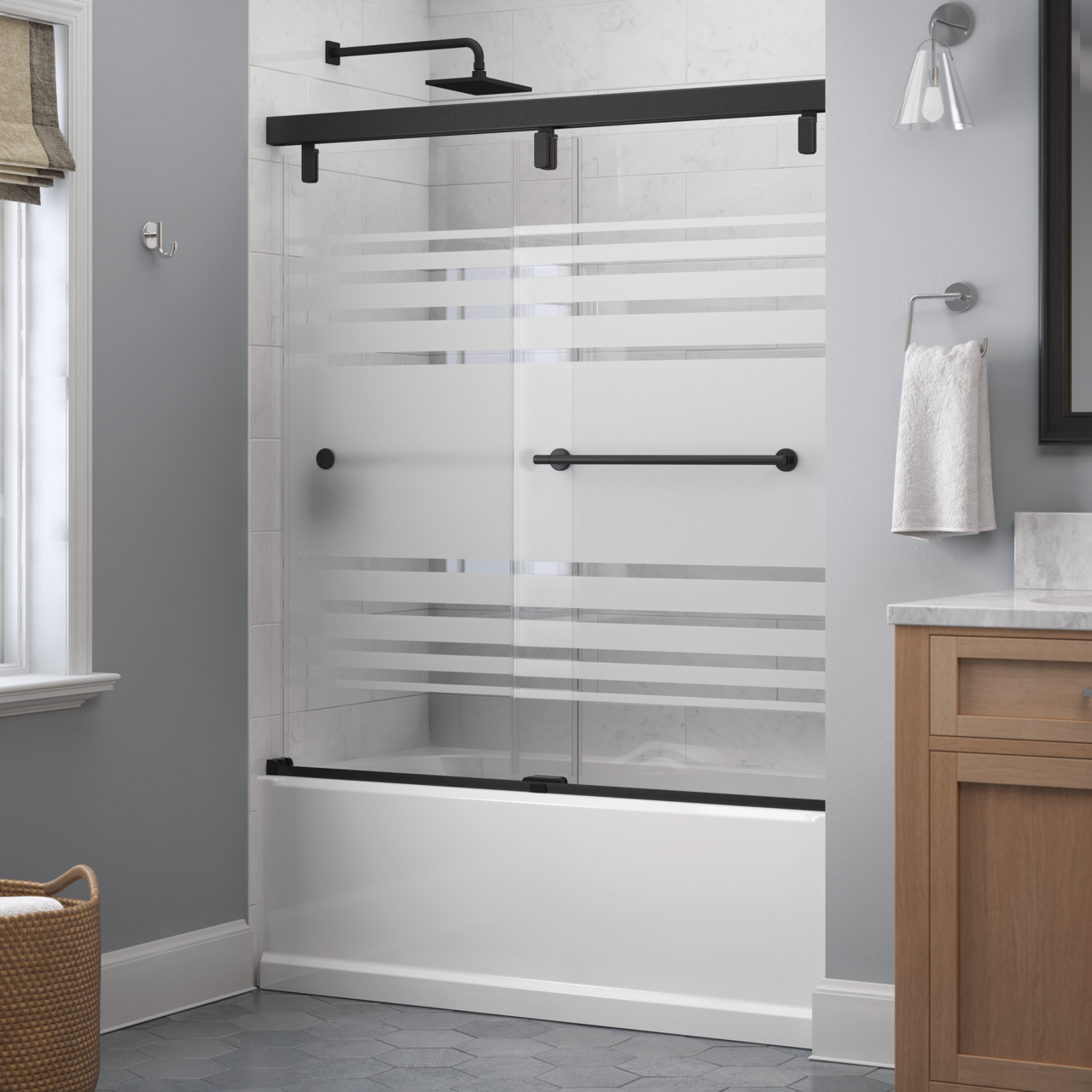 60" Bathtub / Transition / Matte Black