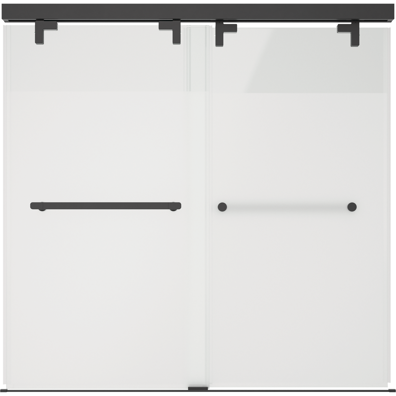 60" Bathtub / Privacy / Matte Black