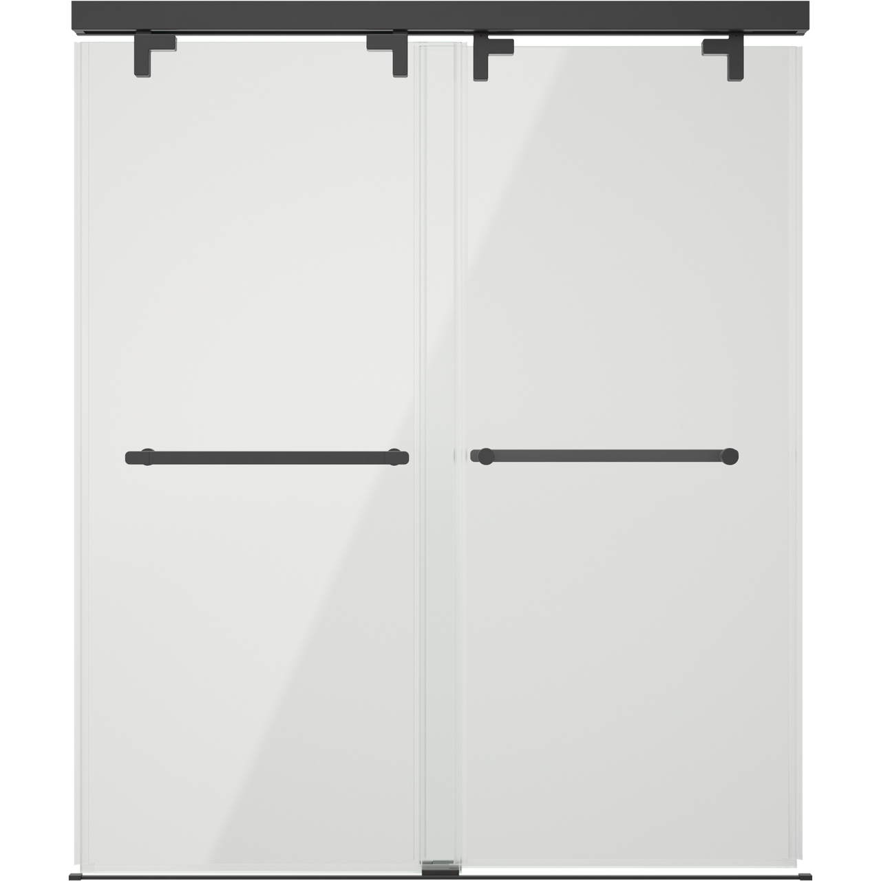 60" Shower / Clear / Matte Black