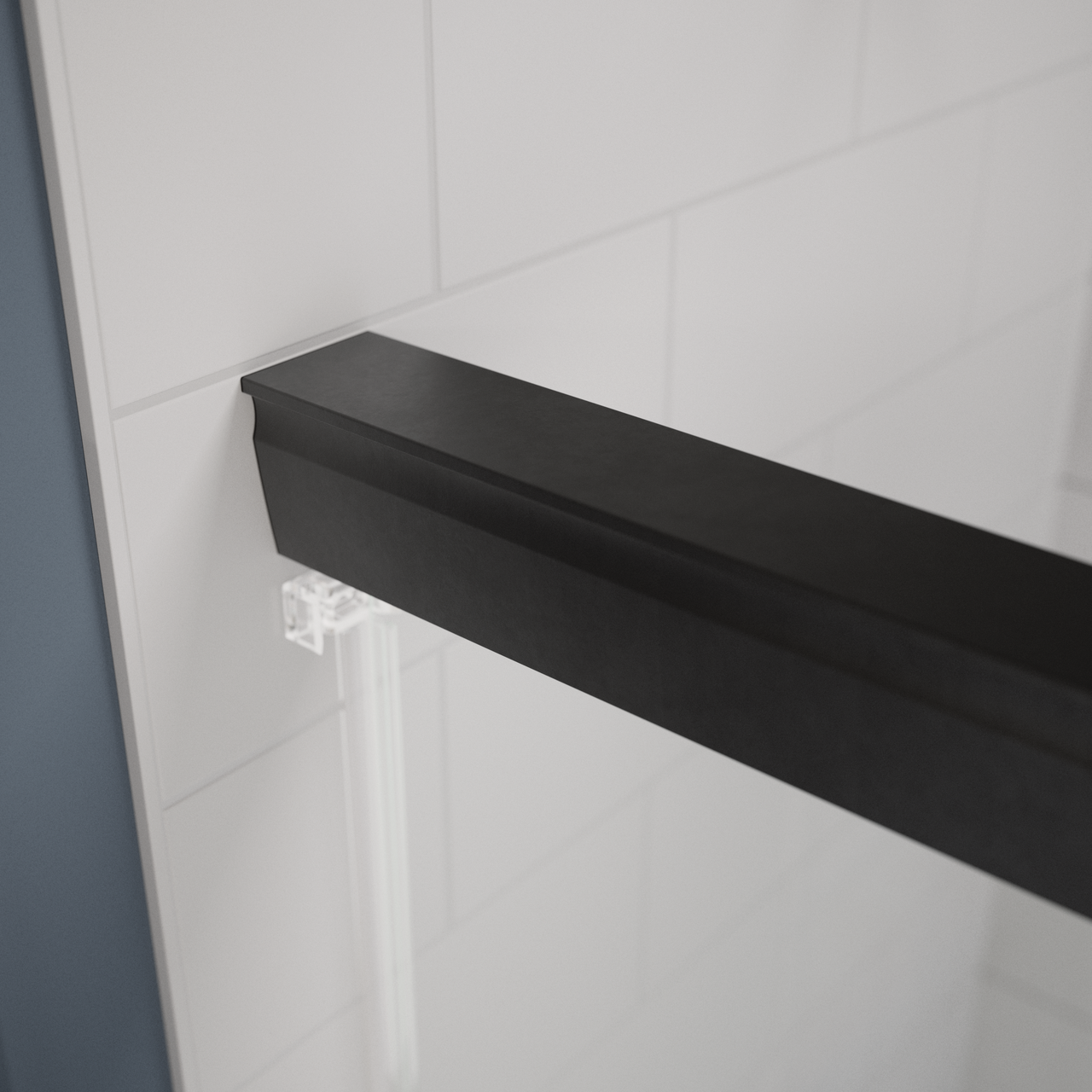 60" Shower/Tub / N/A / Matte Black