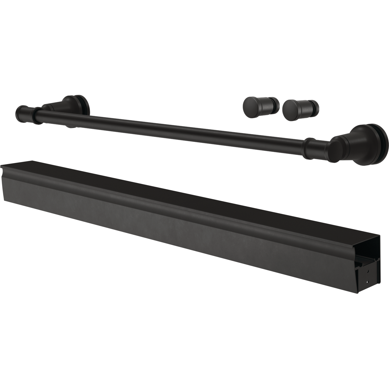 60" Shower/Tub / N/A / Matte Black