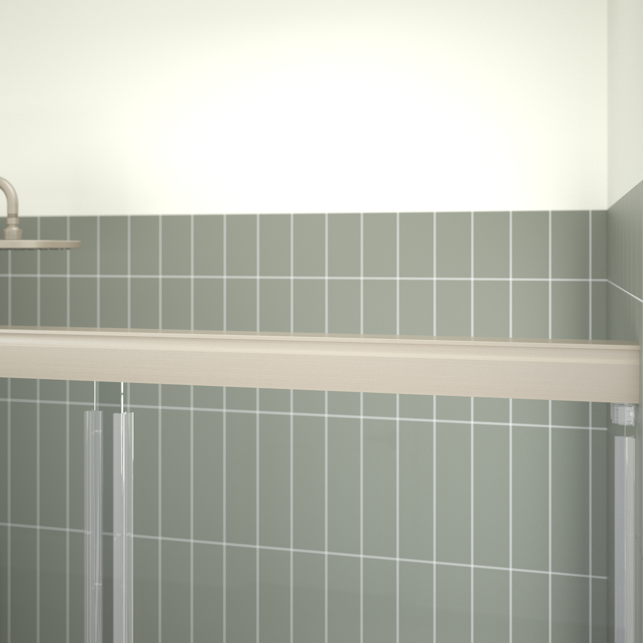 60" Shower / Clear / Brushed Nickel (Shower Door)