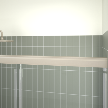 60" Shower / Clear / Brushed Nickel (Shower Door)