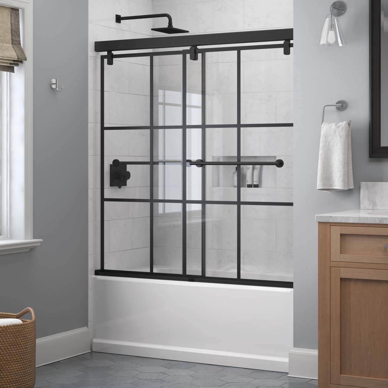 60" Bathtub / Ingot / Matte Black