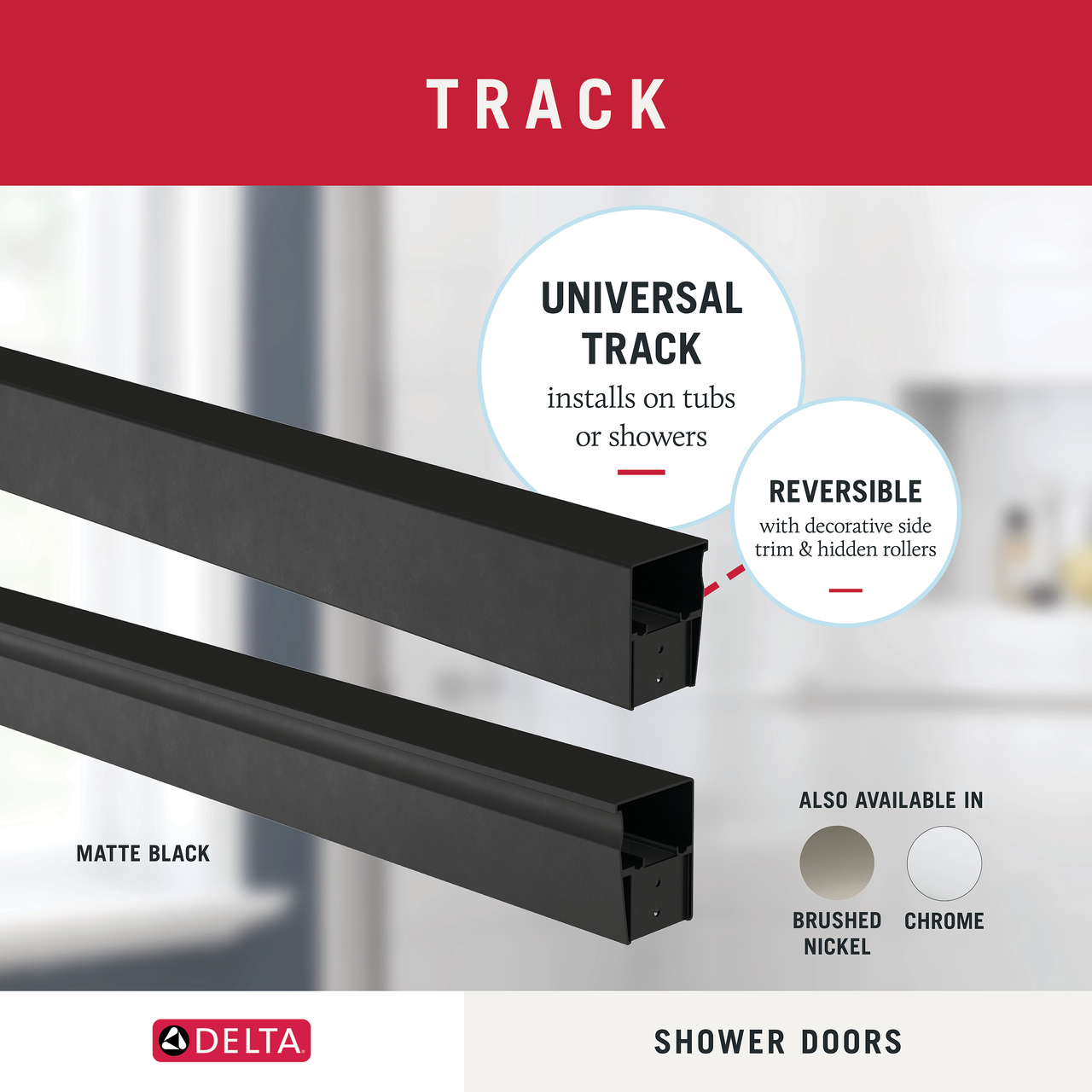 60" Shower/Tub / N/A / Matte Black