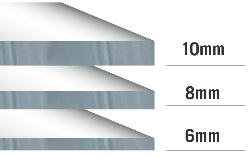 examples of glass thickness