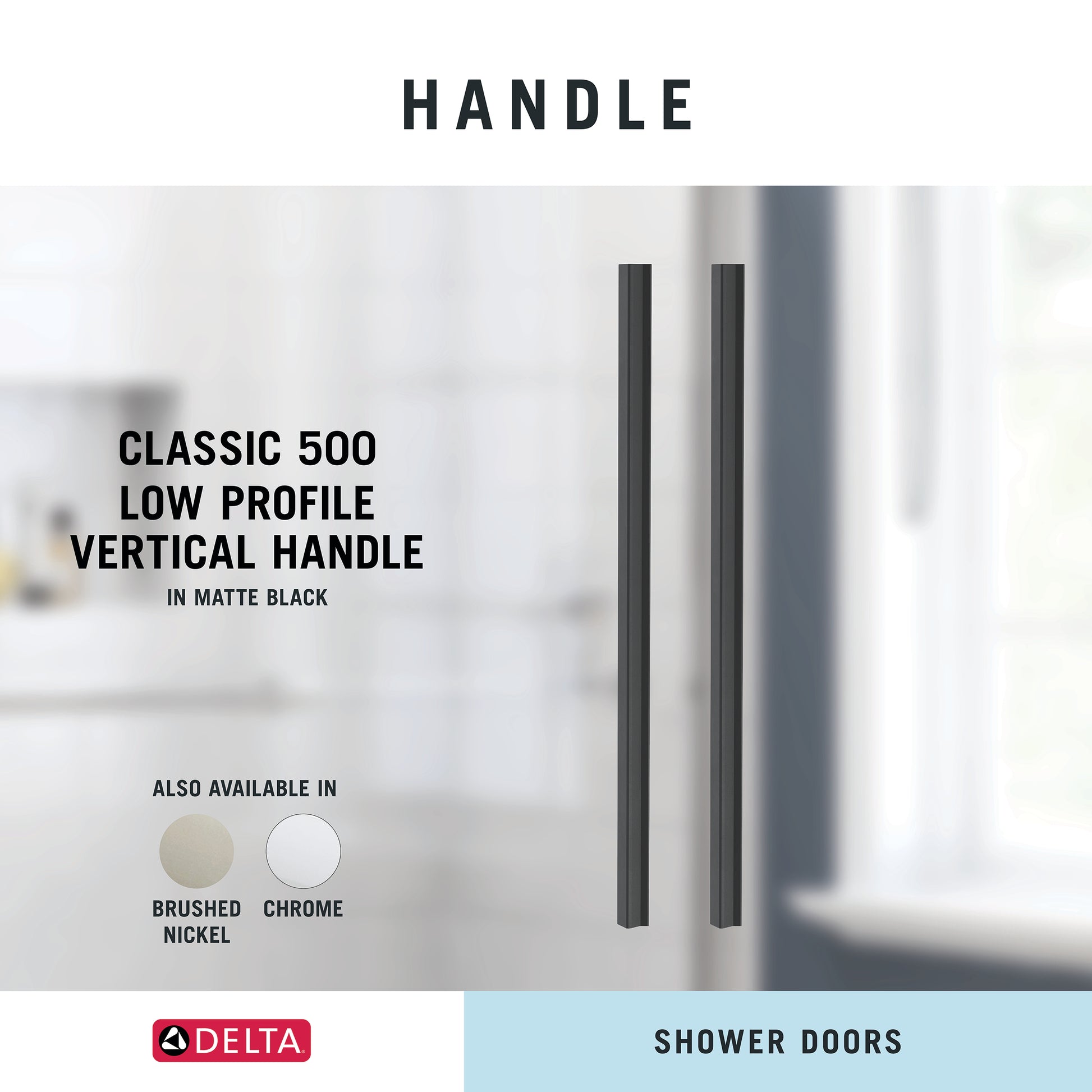 60" Shower / Clear / Matte Black