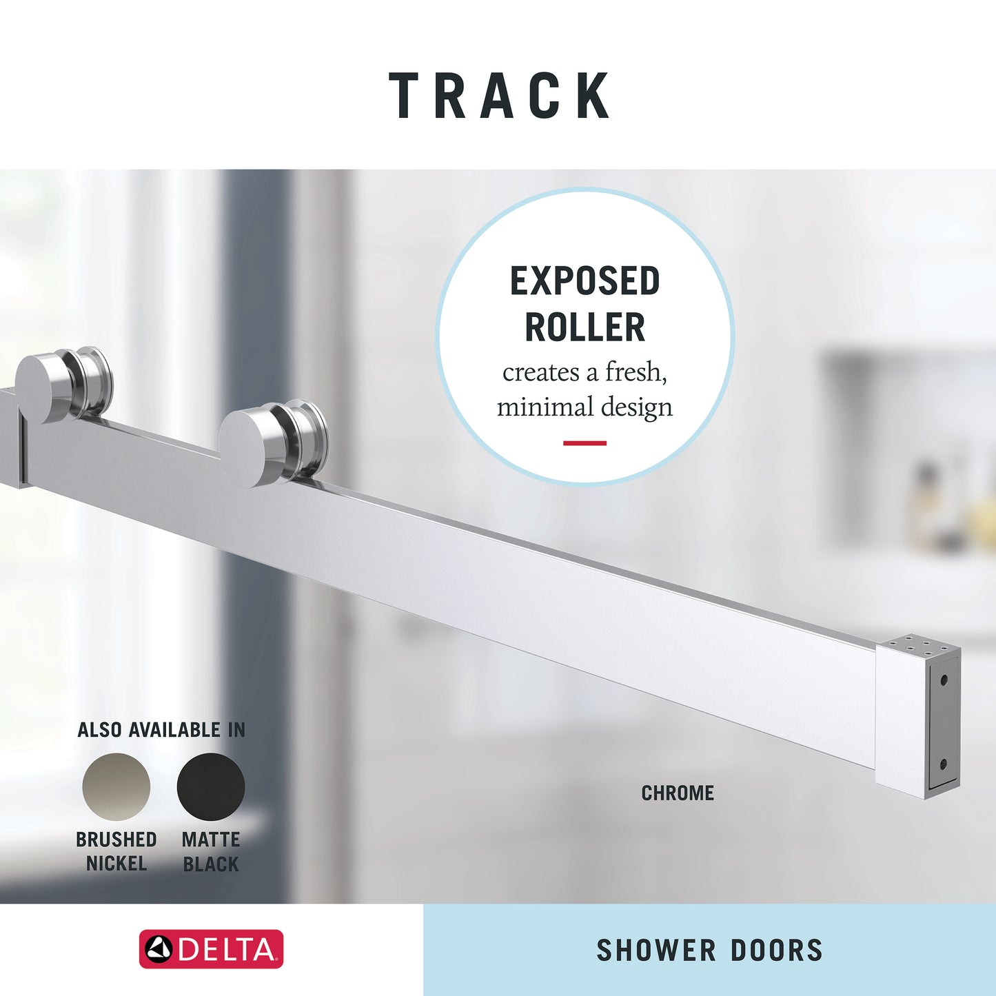 60" Bathtub / Clear / Polished Chrome