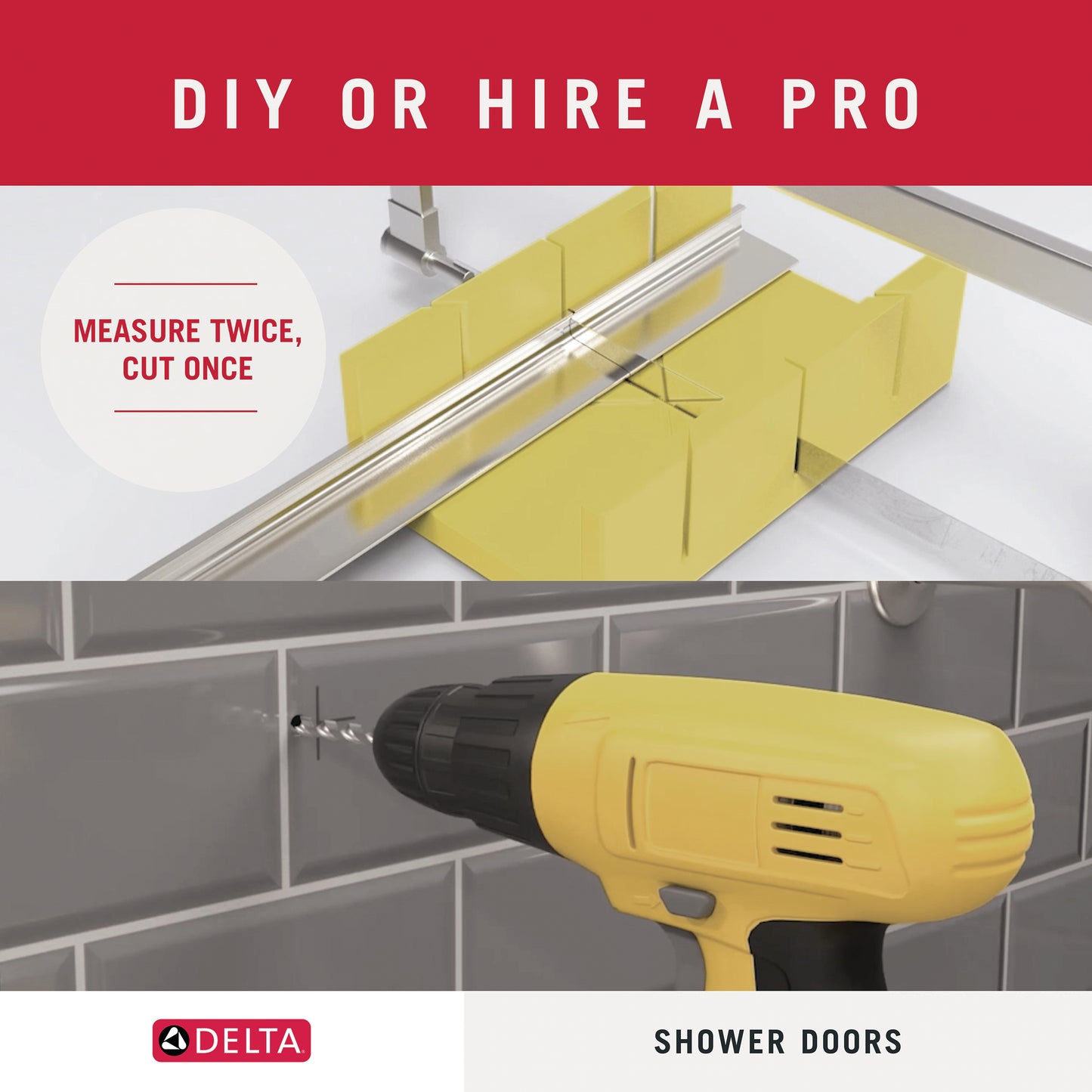 Mod 6mm Shower Door with Lyndall Handle