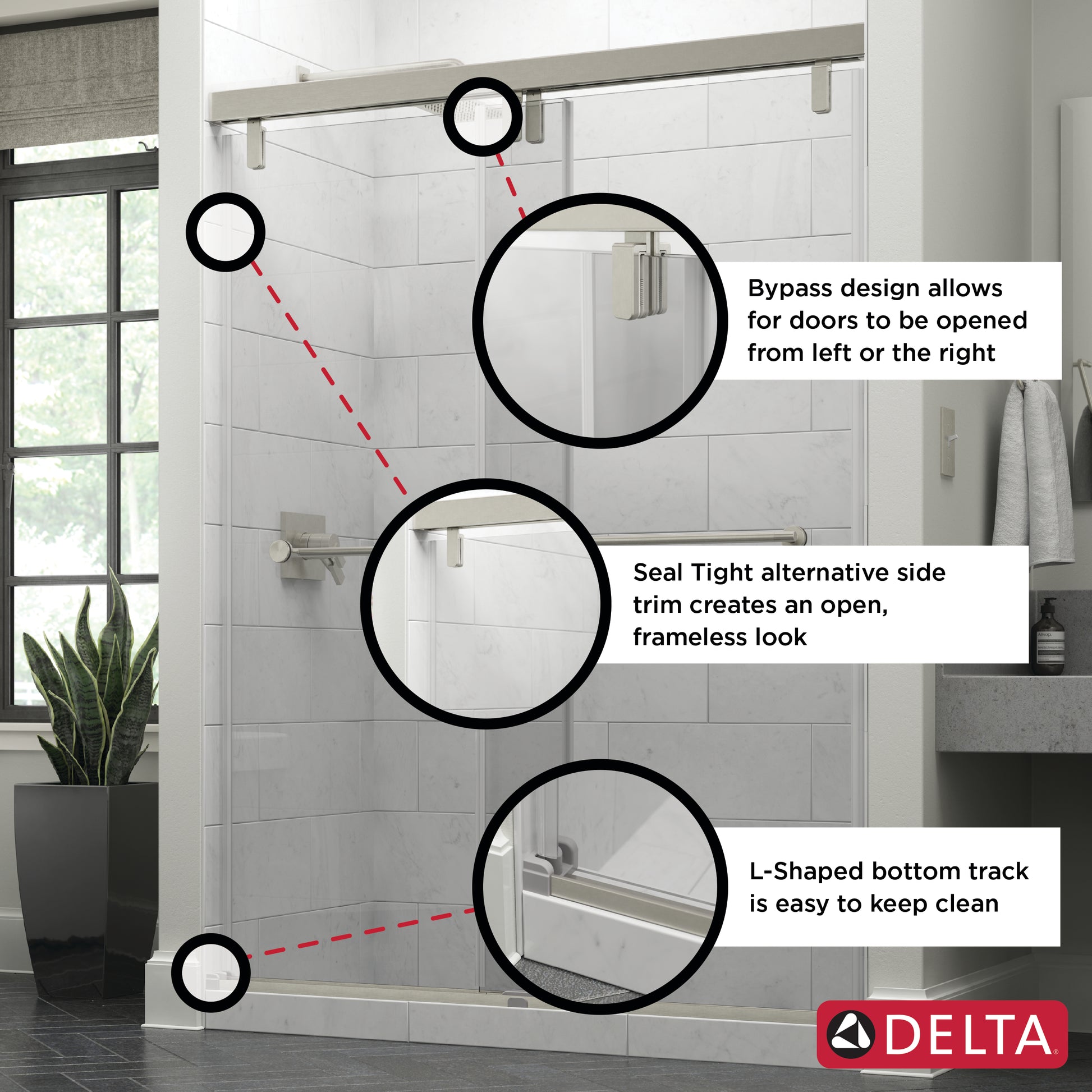 60" Shower / Rain / Delta Oil Rubbed Bronze