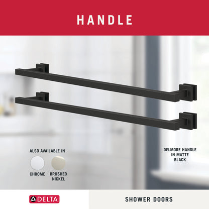 48" Shower / Clear / Matte Black