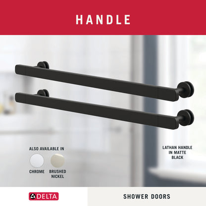 60" Bathtub / Clear / Matte Black