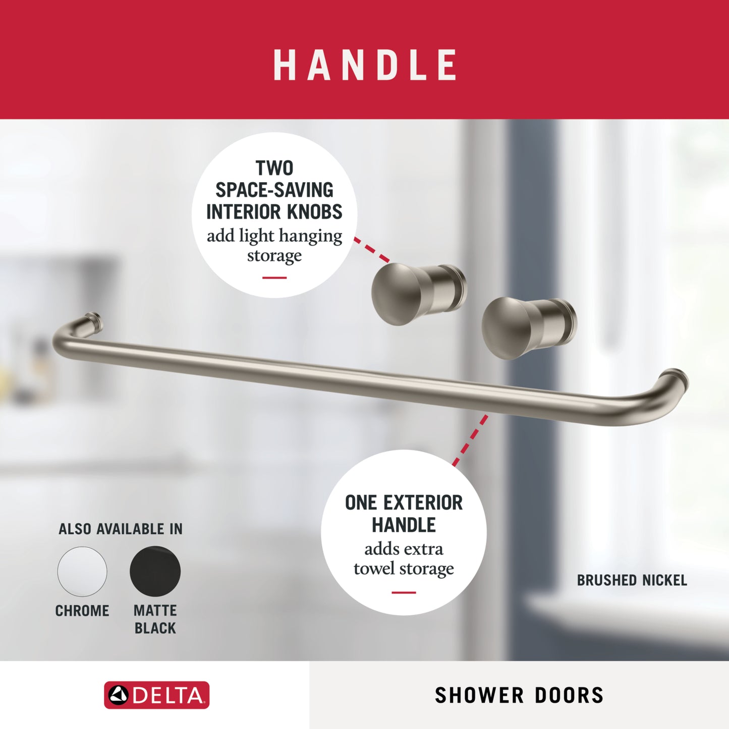 60" Shower / Clear / Brushed Nickel (Shower Door)