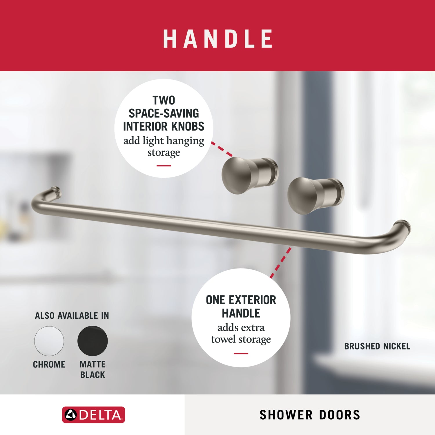 60" Shower / Clear / Brushed Nickel (Shower Door)